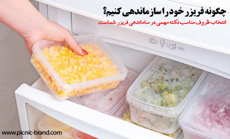 انتخاب ظروف مناسب نکته مهمی در ساماندهی فریزر شماست