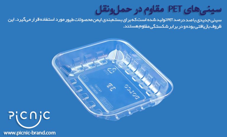 سینی‌های PET مقاوم در حمل‌و‌نقل