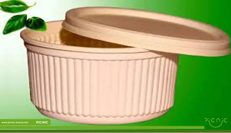 ظرف گیاهی گرد