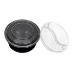 ظرف مشکی گرد