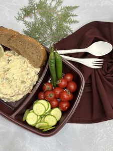 ظروف پلی پرو دو خانه مشکی