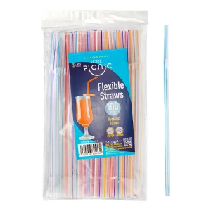 نی نوشیدنی یکبار مصرف مدل تاشو پیکنیک