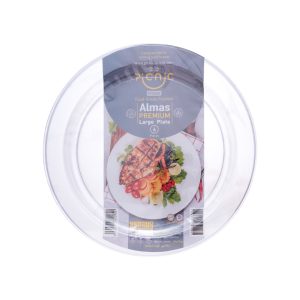 بشقاب شفاف الماس