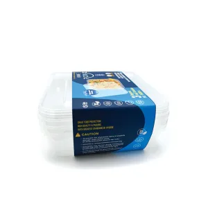 ظرف یکبار مصرف مایكروويو 1600 سی سی طب پلاستیک