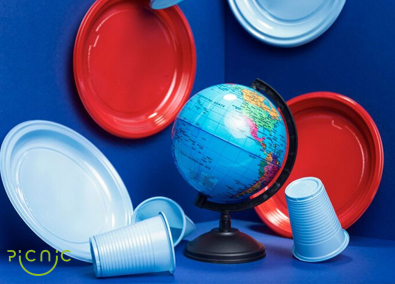 کشورهایی که بیشترین میزان مصرف ظروف یکبار مصرف را دارند.