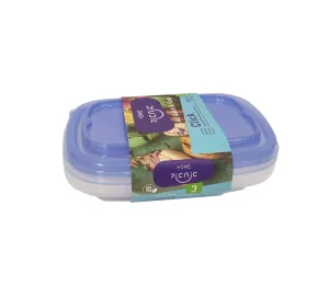 ظرف یکبار مصرف پلی پرو مدل تک خانه 350 سی سی درب آبی طب پلاستیک