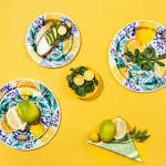 بشقاب یکبار مصرف الماس طرح نارنجستان