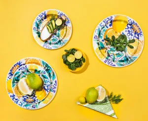 بشقاب یکبار مصرف الماس طرح نارنجستان