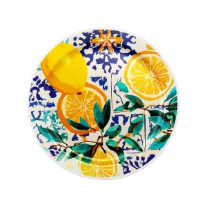 بشقاب یکبار مصرف الماس طرح نارنجستان