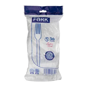 چنگال یکبار مصرف مدل صحرا طب پلاستیک