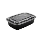 ظرف یکبار مصرف هات دلیوری مستطیل HD 1000 مشکی پیکنیک