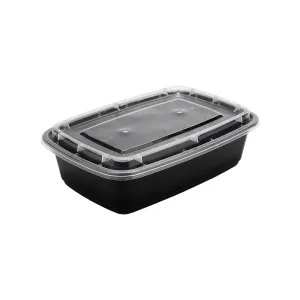 ظرف یکبار مصرف هات دلیوری مستطیل HD 1000 مشکی پیکنیک